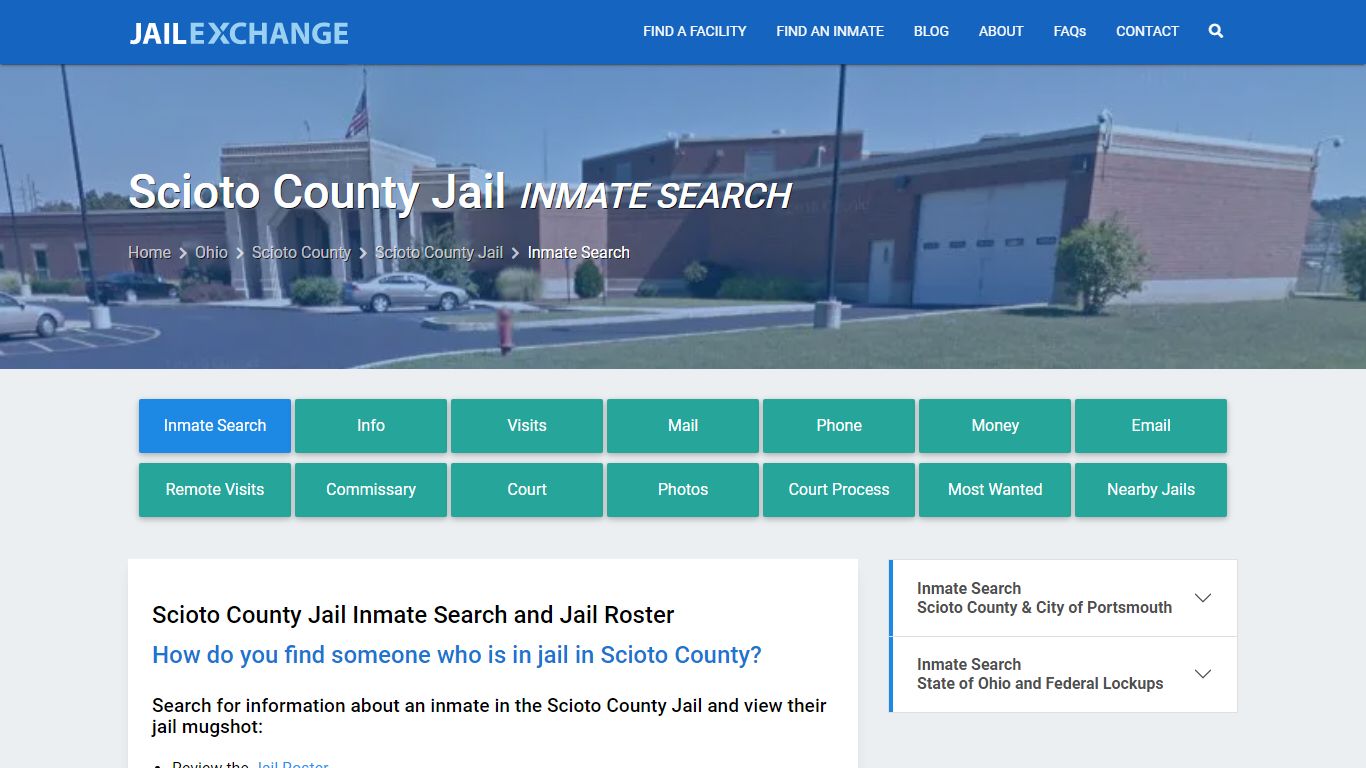 Inmate Search: Roster & Mugshots - Scioto County Jail, OH - Jail Exchange
